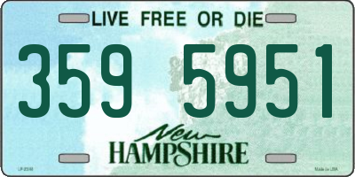 NH license plate 3595951