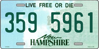 NH license plate 3595961