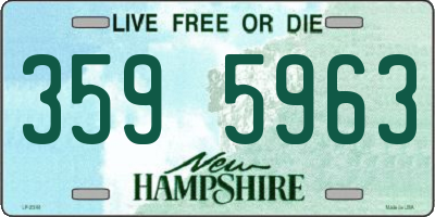NH license plate 3595963
