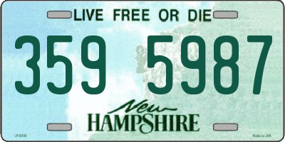 NH license plate 3595987