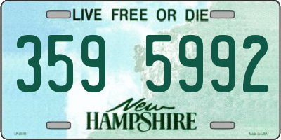 NH license plate 3595992