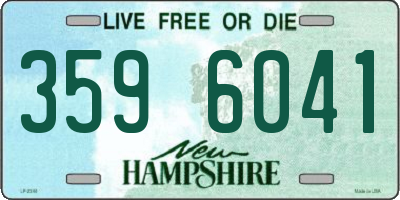 NH license plate 3596041