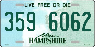 NH license plate 3596062