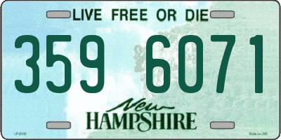 NH license plate 3596071