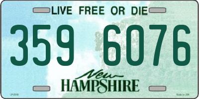 NH license plate 3596076