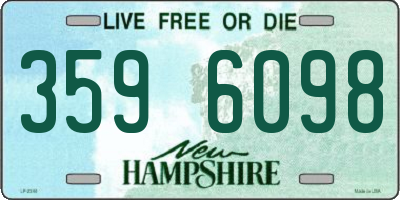 NH license plate 3596098