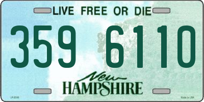 NH license plate 3596110
