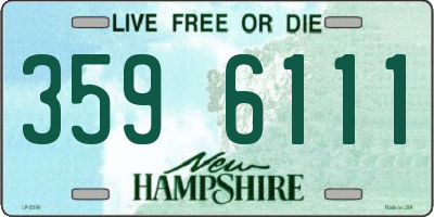 NH license plate 3596111
