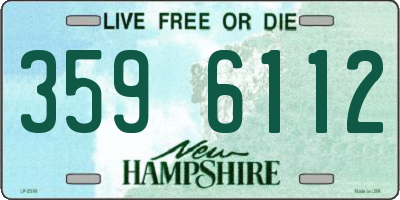 NH license plate 3596112