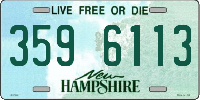 NH license plate 3596113