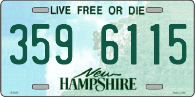NH license plate 3596115