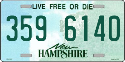 NH license plate 3596140