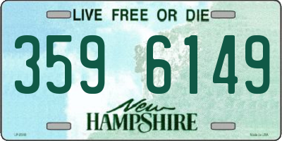 NH license plate 3596149