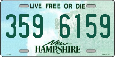 NH license plate 3596159