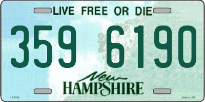 NH license plate 3596190