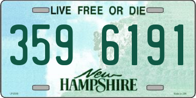 NH license plate 3596191