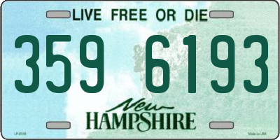 NH license plate 3596193