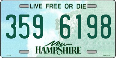 NH license plate 3596198