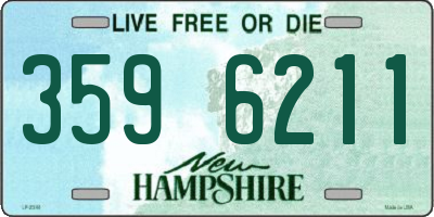 NH license plate 3596211