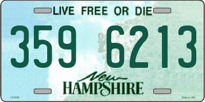 NH license plate 3596213
