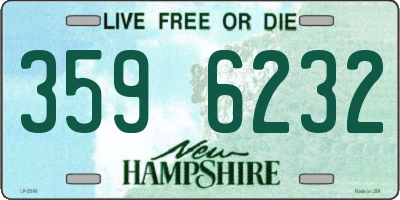 NH license plate 3596232