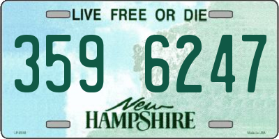 NH license plate 3596247