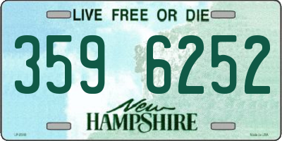 NH license plate 3596252
