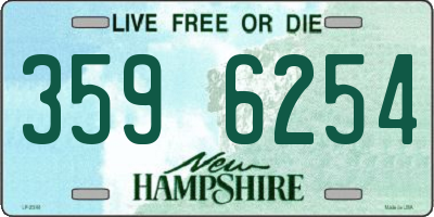 NH license plate 3596254
