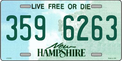 NH license plate 3596263