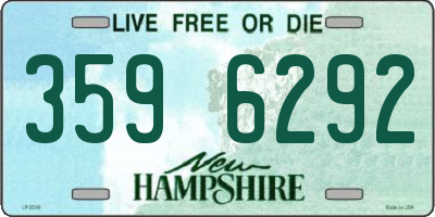 NH license plate 3596292