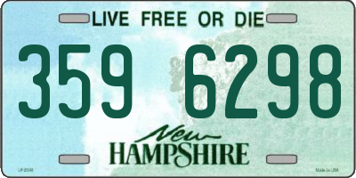 NH license plate 3596298