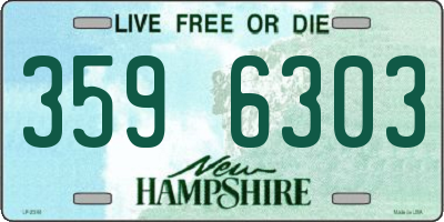 NH license plate 3596303