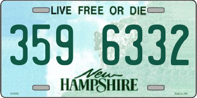 NH license plate 3596332