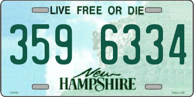 NH license plate 3596334