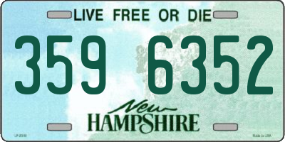 NH license plate 3596352