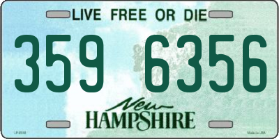 NH license plate 3596356