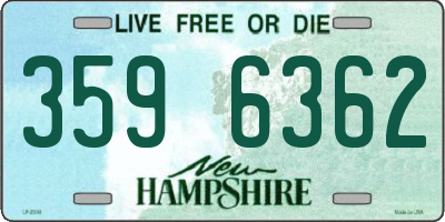 NH license plate 3596362
