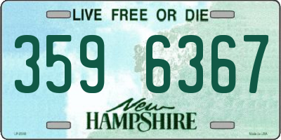 NH license plate 3596367