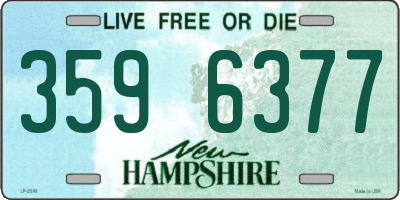 NH license plate 3596377
