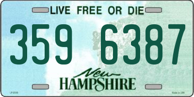 NH license plate 3596387
