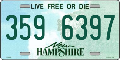 NH license plate 3596397