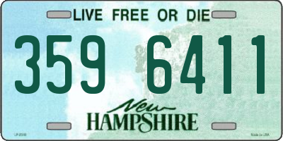NH license plate 3596411