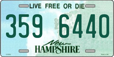 NH license plate 3596440