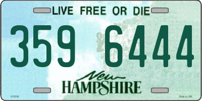 NH license plate 3596444