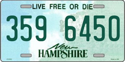 NH license plate 3596450