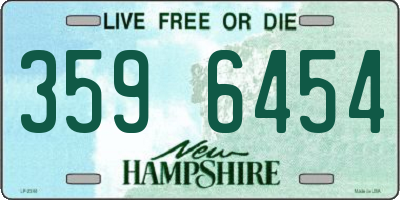 NH license plate 3596454