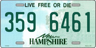 NH license plate 3596461
