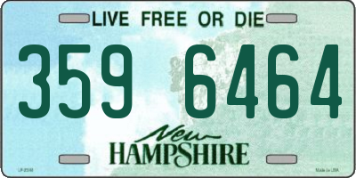 NH license plate 3596464