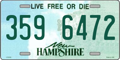 NH license plate 3596472