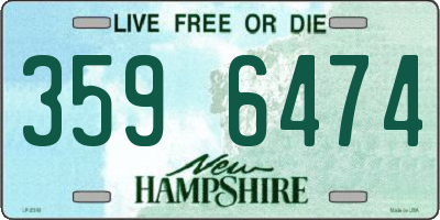 NH license plate 3596474